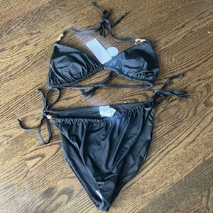 Charmo Swimwear Two PCs Black Nwt Size S